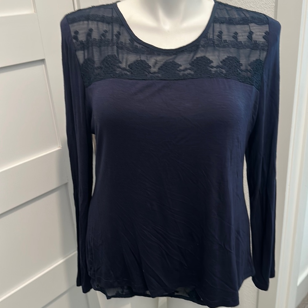 NWT ADIVA Navy Top Size L